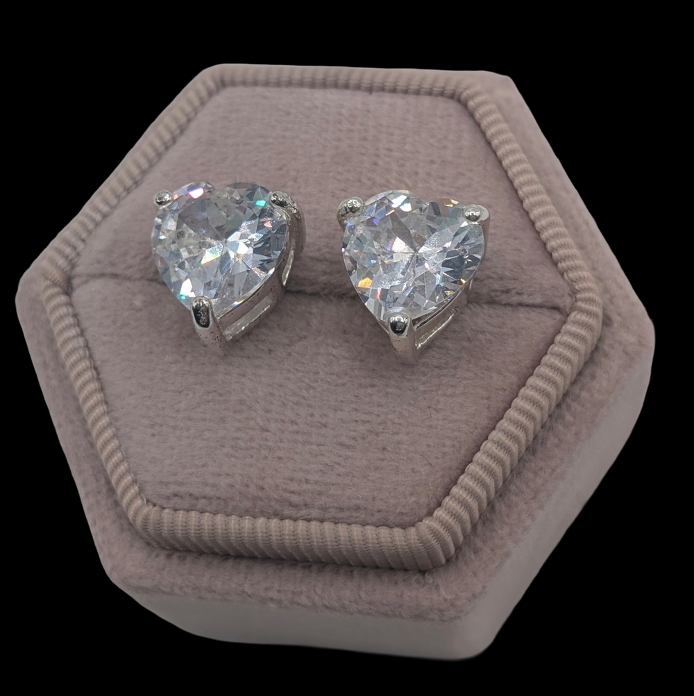 *Bundle and Save" Heart Shaped Beautiful Sparkling Earrings